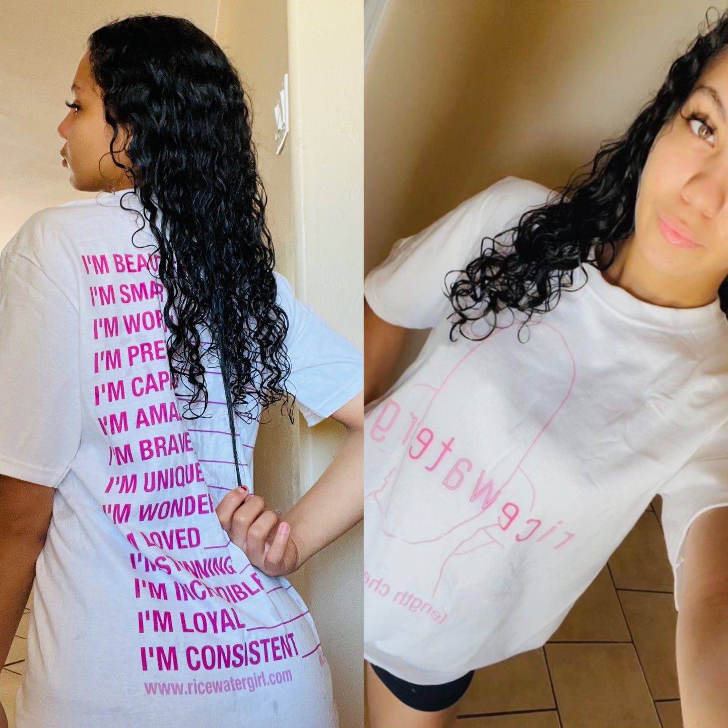 ricewatergirl - length check shirt