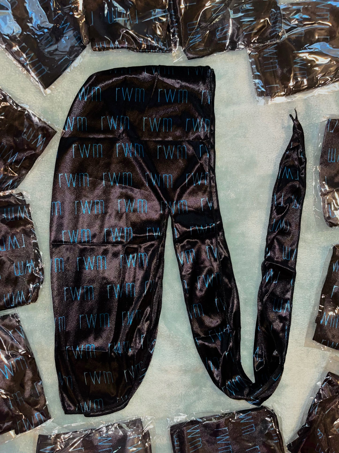 (Add on) ricewatermale - Satin Durag / rwm logo