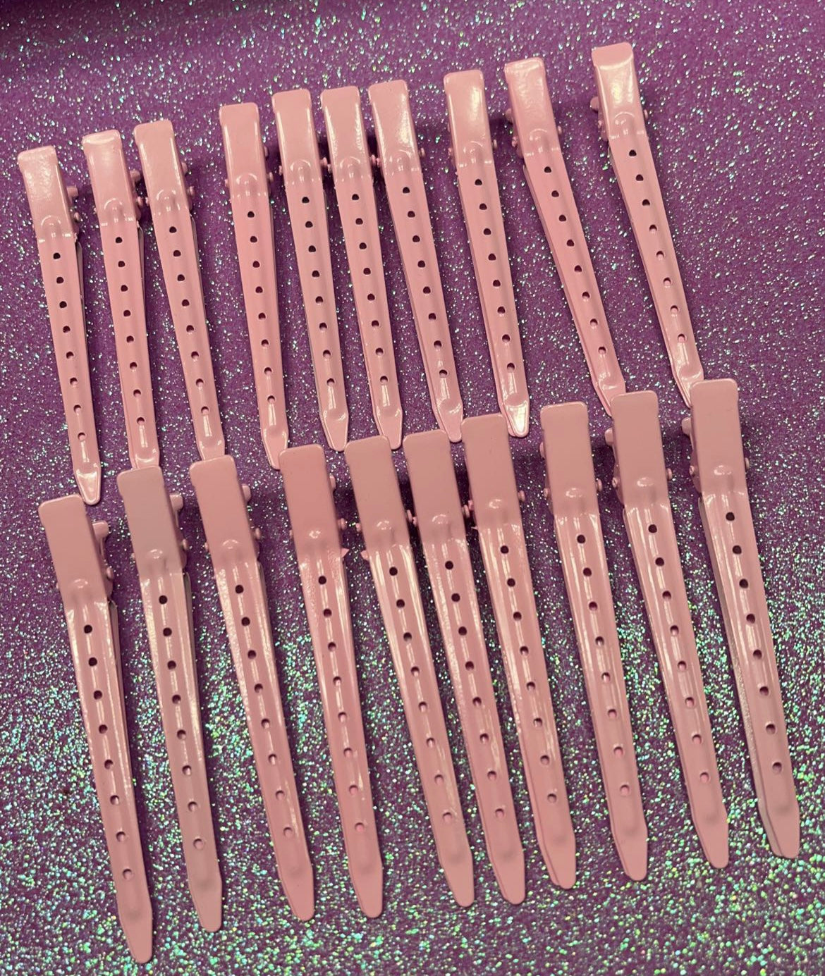 (Add on): Wholesale Packages: Pink Duck Bill Clips