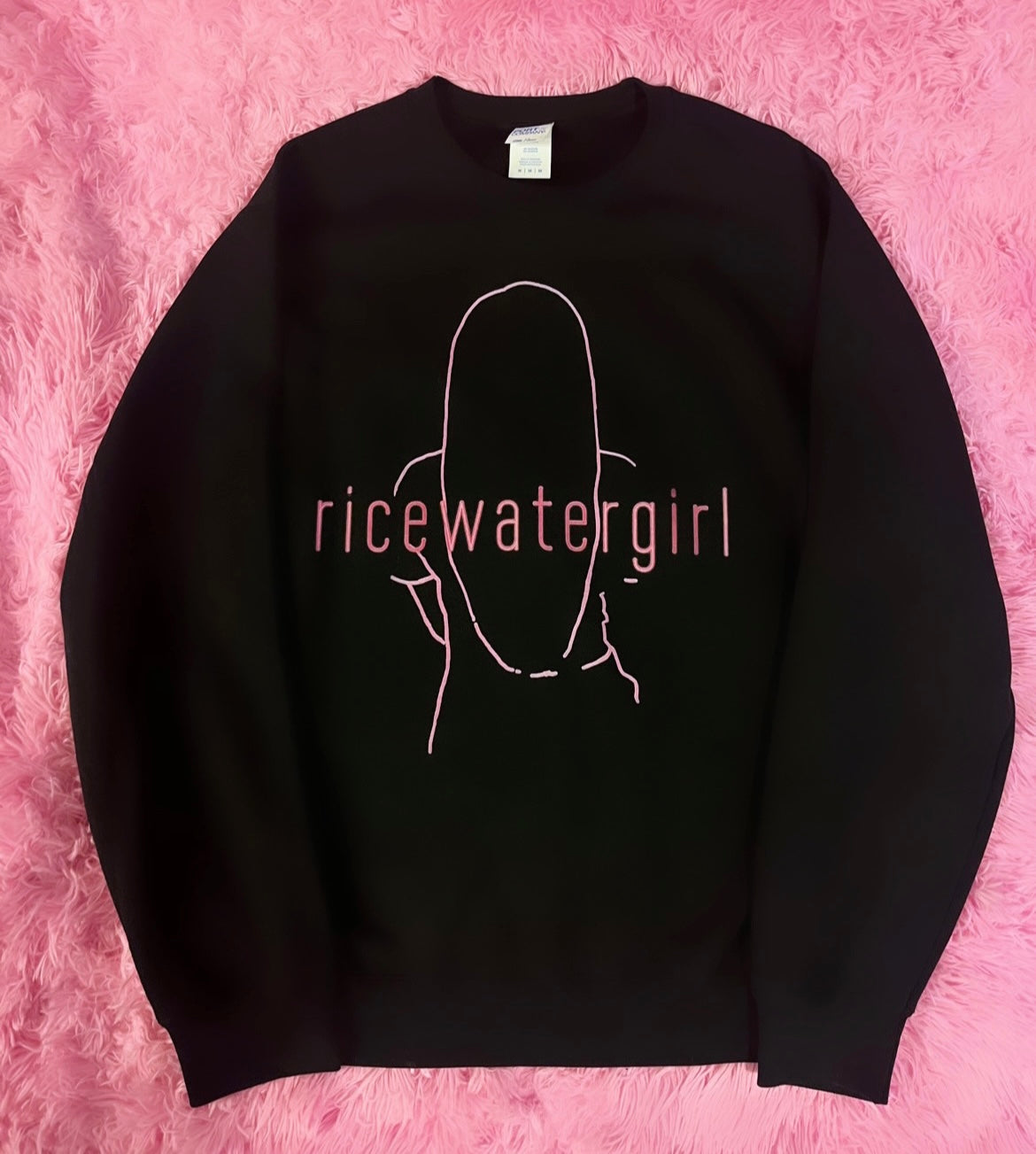 ricewatergirl - black logo sweatshirt